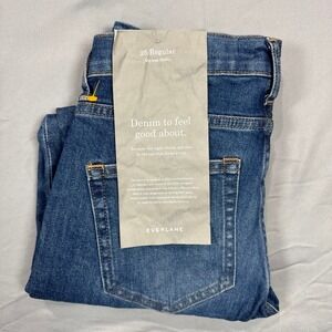 NWT Everlane Mid Rise Skinny Jeans Womens 25R Blue Everyday Classic Comfort